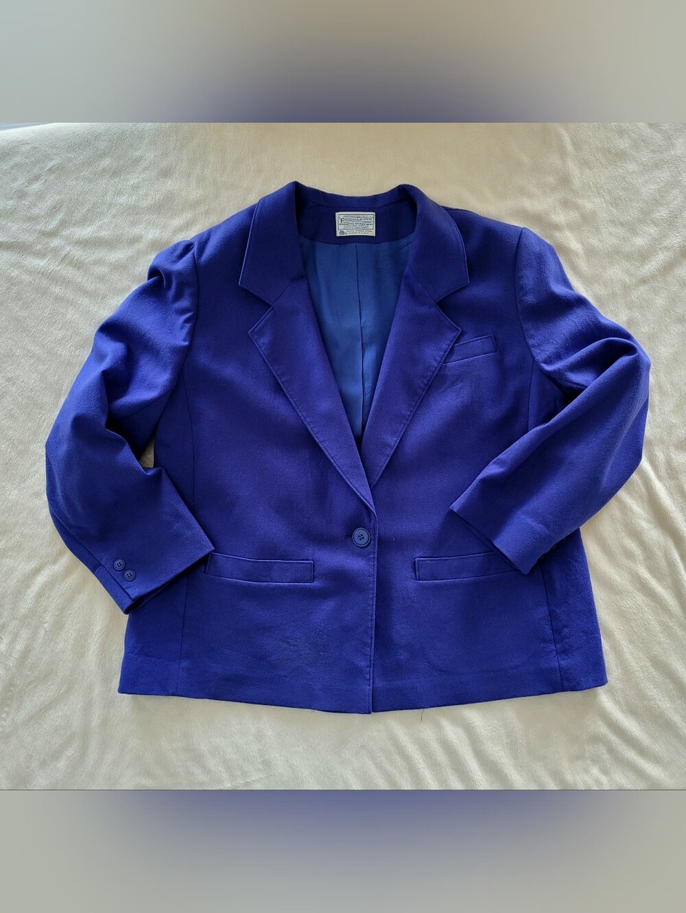 Pendleton 100% Virgin Wool Button Front Blazer Size 22